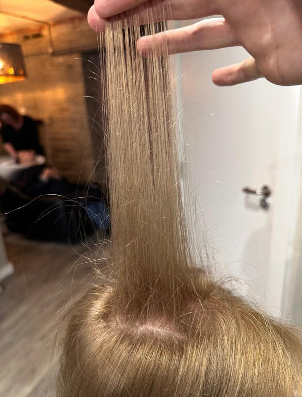 The second salon client hair after continuing the Iluum journey